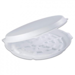 هذا الصحن صغير الحجم ومثالي لتقديم البيتزا اللذيذة بشكل فردي أو لوجبات خفيفة.