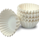 كب كيك ابيض ورق 44/110 كرتون (48) شدة