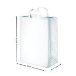 كيس ورق أبيض بيد كبير